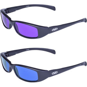 2 Sunglasses Purple Blue Social Distance Glasses